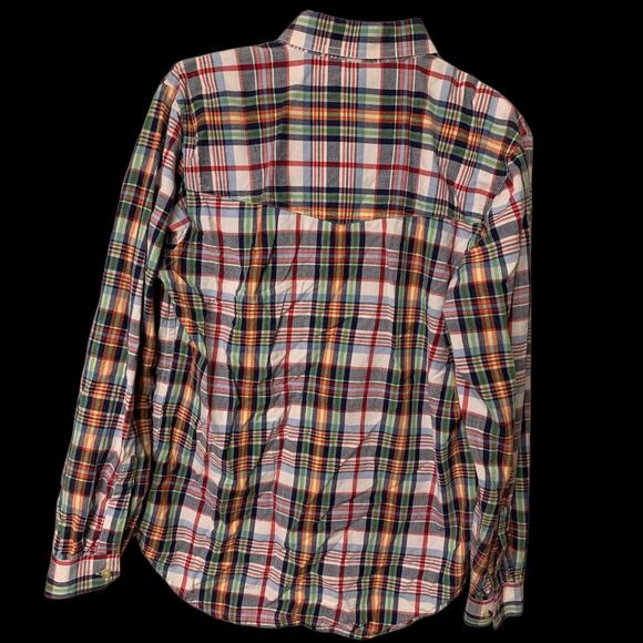 Crazy Cowgirl Plaid Button-Down Shirt Multicolor Western Style Size M - Picture 2 of 10
